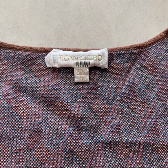 Ronny Kobo Geometric Crop Top - Picture 4 of 4